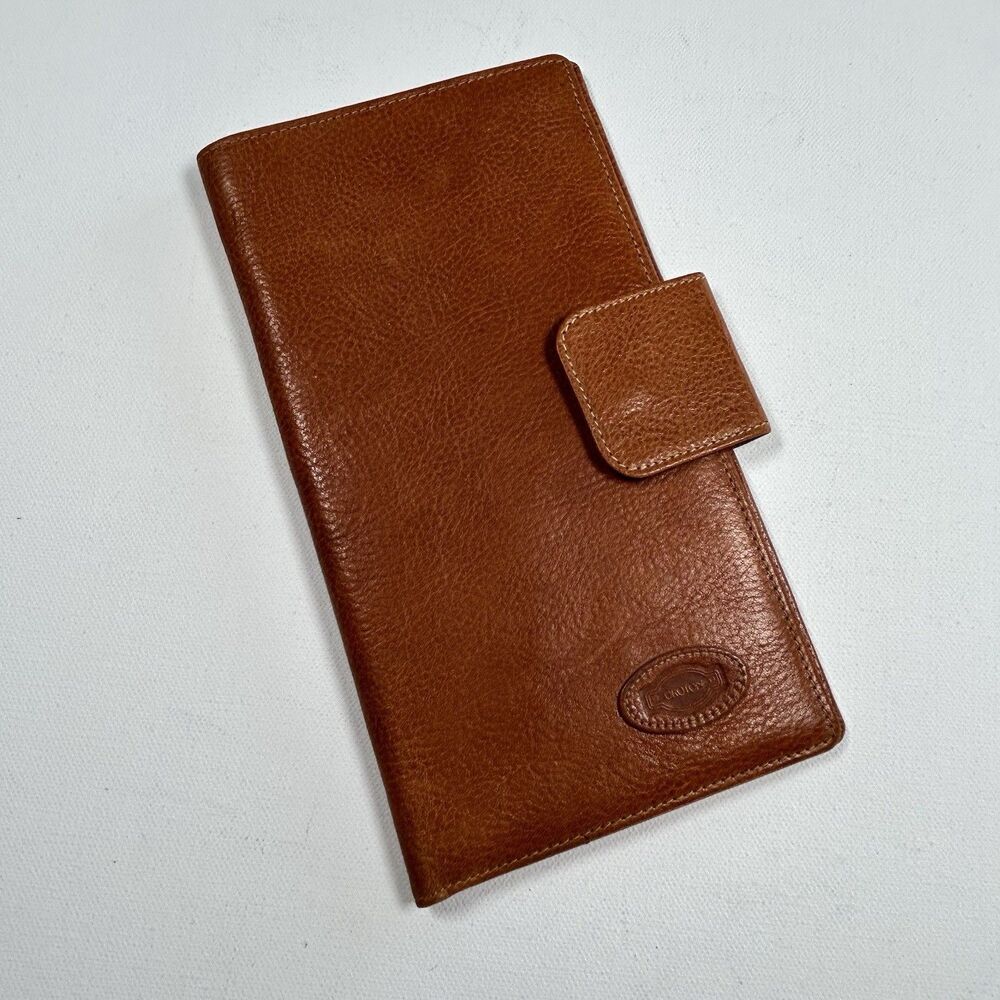 Vintage Oroton NOS Cafe Passport Leather Travel Wallet Aniline Cowhide Australia
